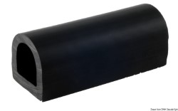PVC-Scheuerleiste, schwarz 70x70 mm Stücken von 2m 